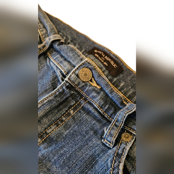 Banana Republic Dark Wash Girlfriend Skinny Jeans - Sz 29/8 - Picture 3 of 10